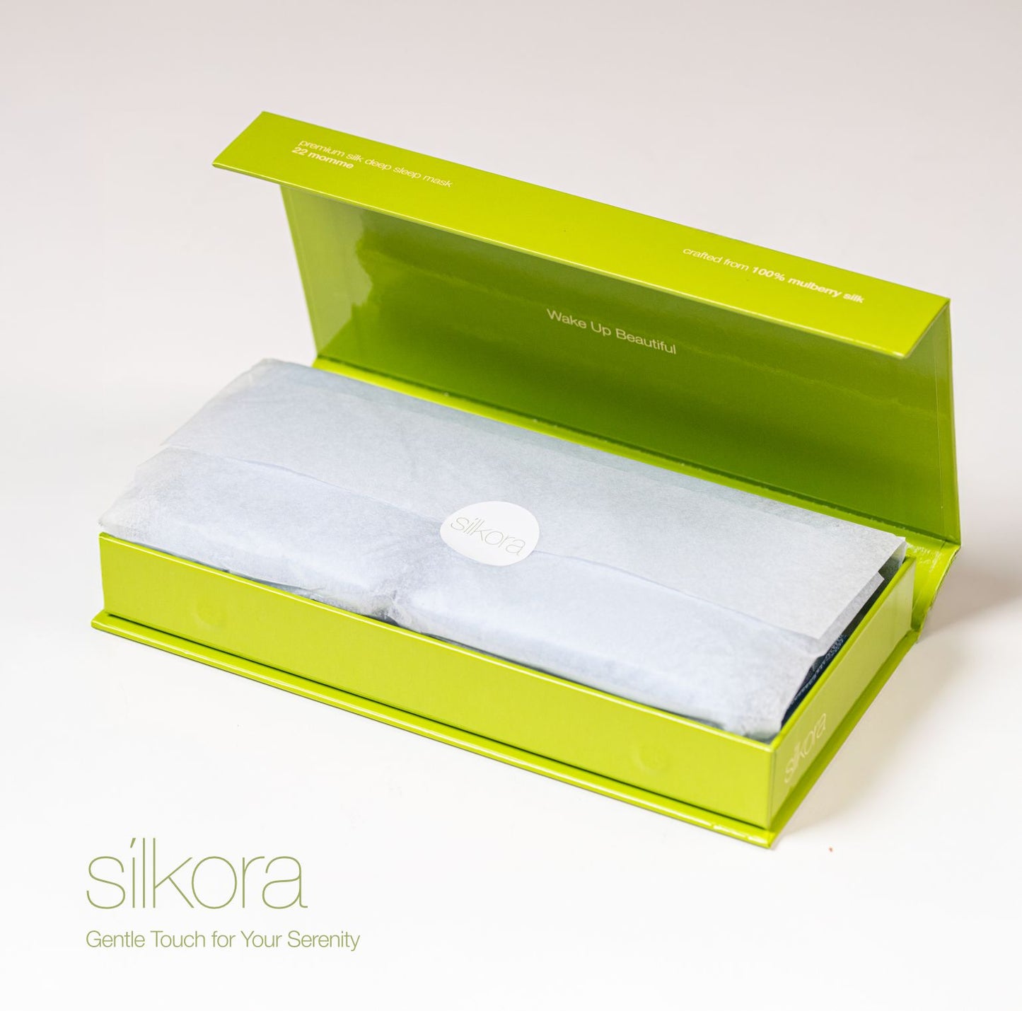 Premium Silk Deep Sleep Mask - Icy Blue