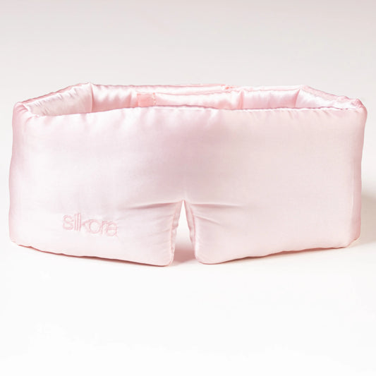 Premium Silk Deep Sleep Mask - Lotus Pink