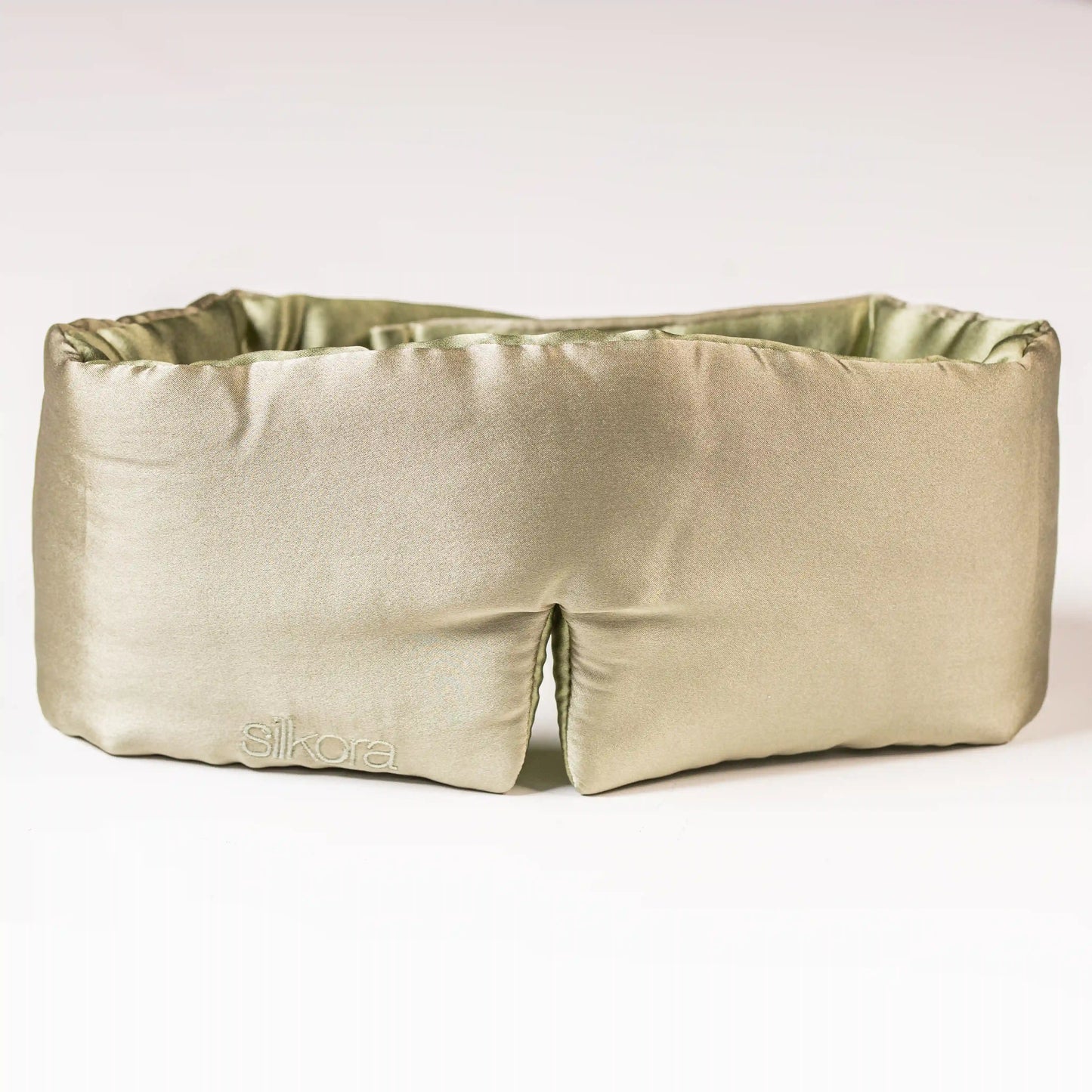 Premium Silk Deep Sleep Mask - Olive Green