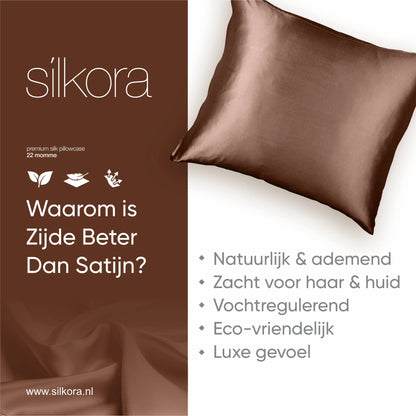 Zijden Kussensloop Chocolate Waarom is Zijde Beter Dan Satijn