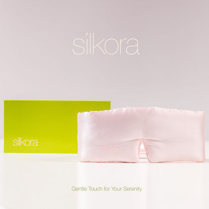 Premium Silk Deep Sleep Mask - Lotus Pink